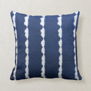 Coussin Bleu de teinture d'Indigo