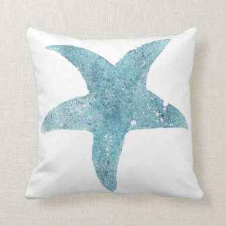 Coussin bleu d'étoiles de mer