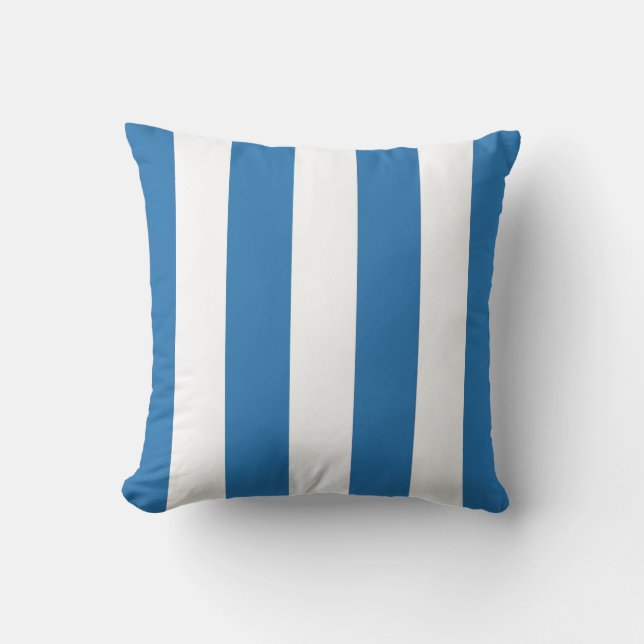 Coussin Bleu et blanc de l'océan (Recto)