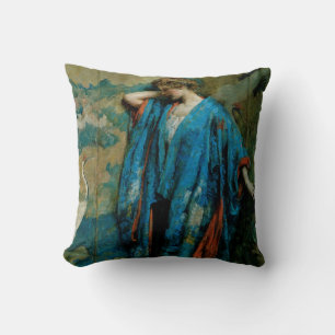 Coussin Bleu et jaune