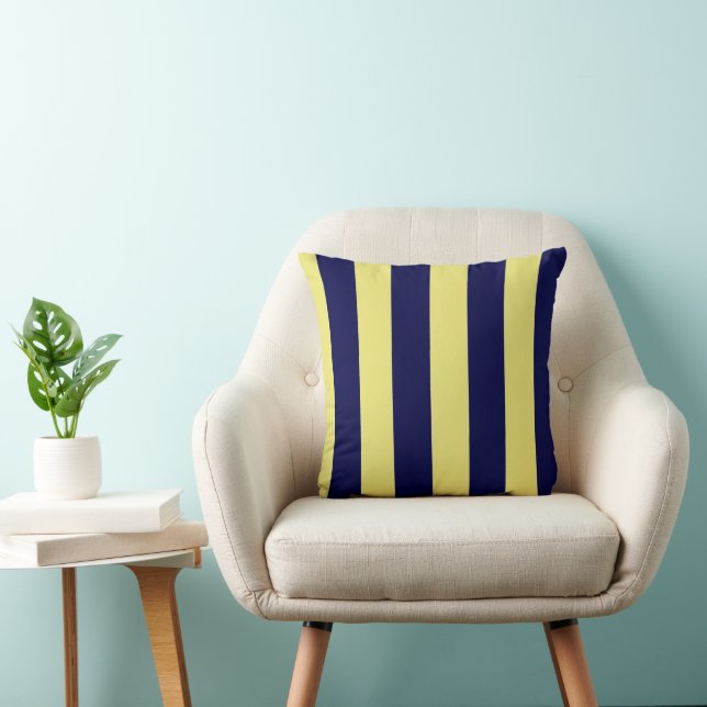 Coussin Bleu et Jaune de la marine (Chaise)