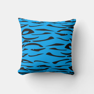 Coussin Bleu et noir poster de animal