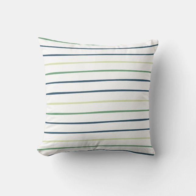 Coussin Bleu et vert Motif/impression (Recto)