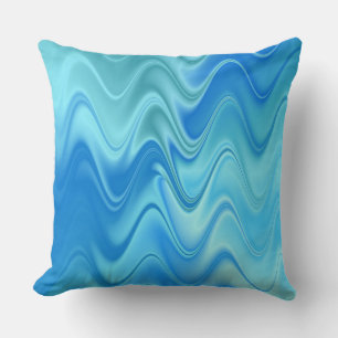 Coussin Bleu foncé Abstrait