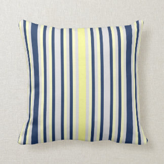 Coussin Bleu, gris et jaune de la marine