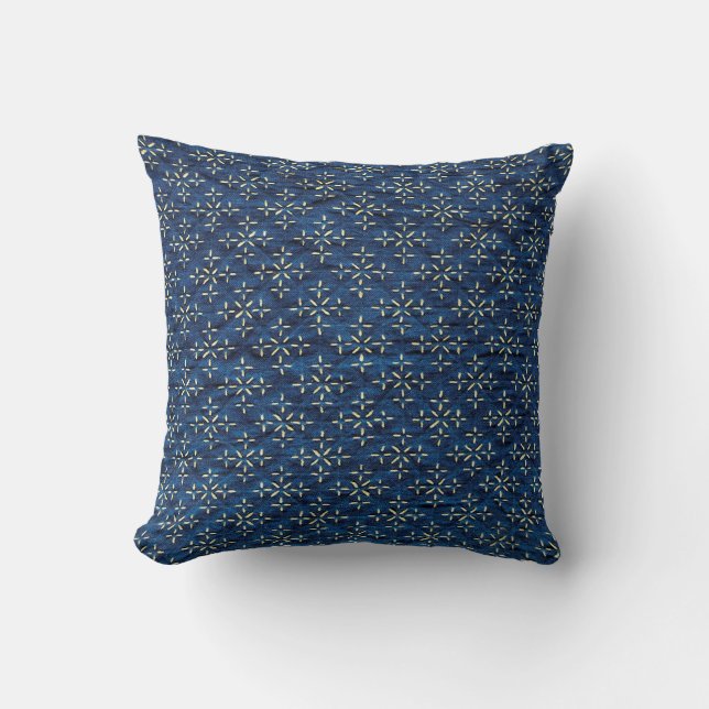 Coussin Bleu indien japonais (Recto)