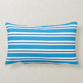 Coussin bleu marin de MoJo d'Américain de rayures