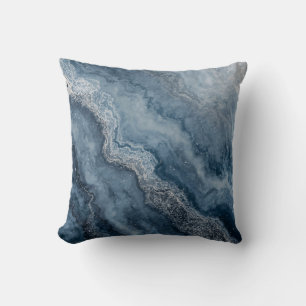 Coussin Bleu marine Gris Bleu clair Blanc Contemporain 40c