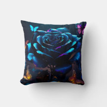 Coussin bleu Mystique