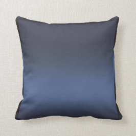 Coussin Bleu Nuit Satin Sateen Brillant Glamour Moderne
