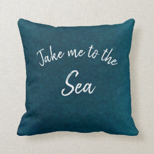 Coussin Bleu Océanique Turquoise Amenez-Moi À La Couleur