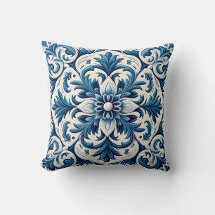Coussin bleu portugais