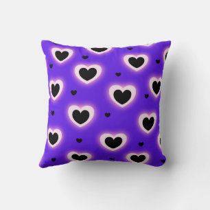 Coussin Bleu Rose Mignon Cosy Moderne Romantique Chic Cœur