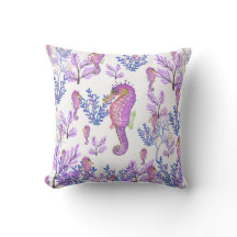 Bleu rose Purple Hippocampe Corail Plage Côtière