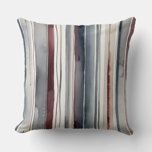 Coussin Bleu, rouge et gris (Recto)