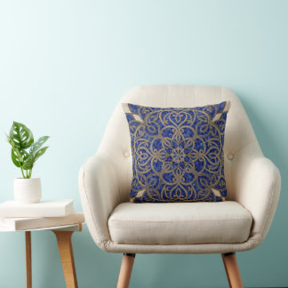 Coussin bleu royal