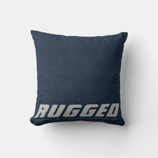 Coussin Bleu RUGGED robuste déterminé mâle Jeter l'oreille