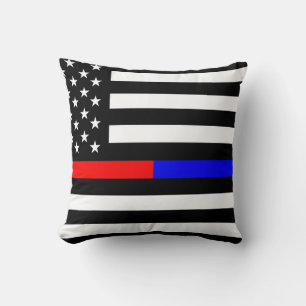 Coussin bleu thin line polirefighter