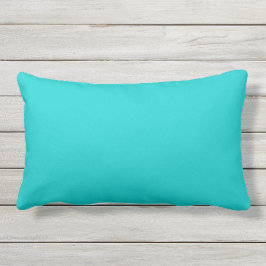 Coussin bleu turquoise solide