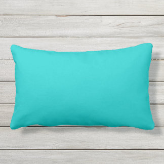 Coussin bleu turquoise solide