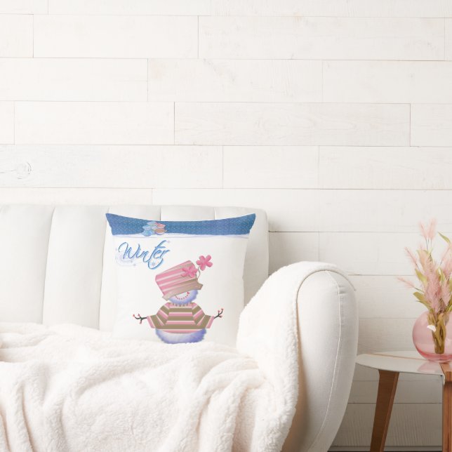 Coussin Bleus d'hiver (Canapé)