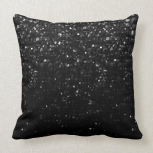 Coussin Bling en cristal noir Strass