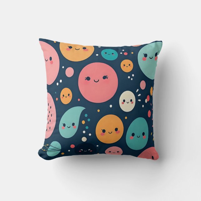 Coussin Blobs spatiaux (Recto)