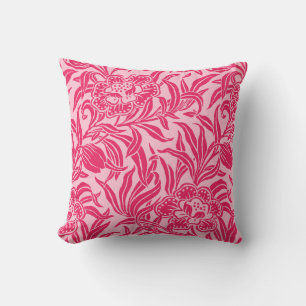 Coussin Bloc de bois botanique floral vintage Art Nouveau