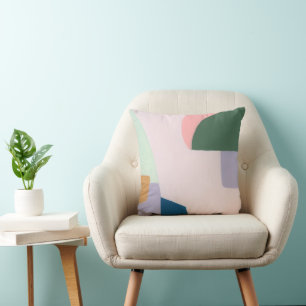 Coussin Bloc de couleur Peinture Abstraite Originale