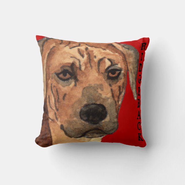 Coussin Bloc de couleur Rhodesian Ridgeback (Recto)