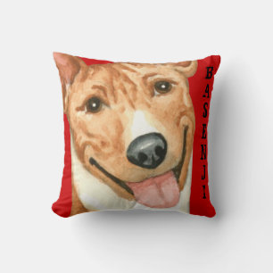 Coussin Bloc de couleurs Basenji