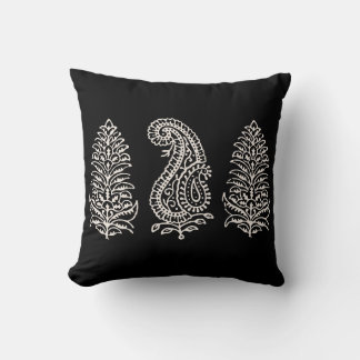 Coussin Bloc Motif Indien Imprimer la crème légère sur noi
