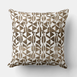 Coussin Bloc naturel Imprimer Motif tribal