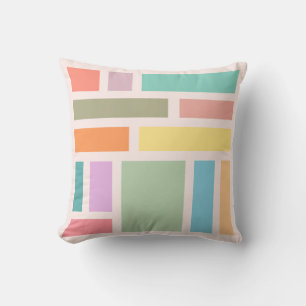 Coussin Blocs Géométriques Abstraits