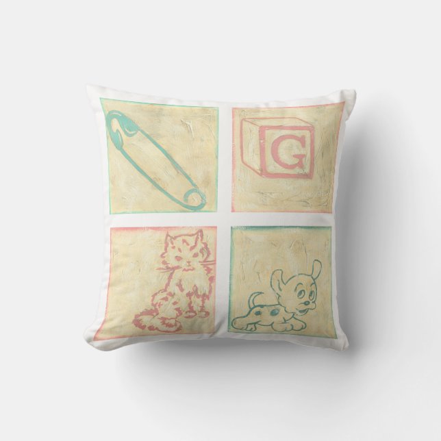 Coussin Blocs photos de bébé par Chariklia Zarris (Recto)