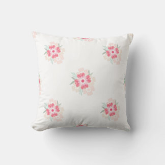 Coussin "Blossom rougissant"