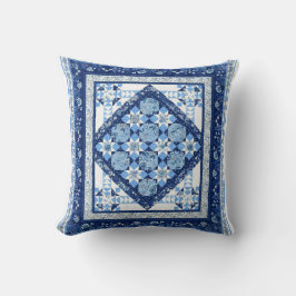 Coussin Blue and White 