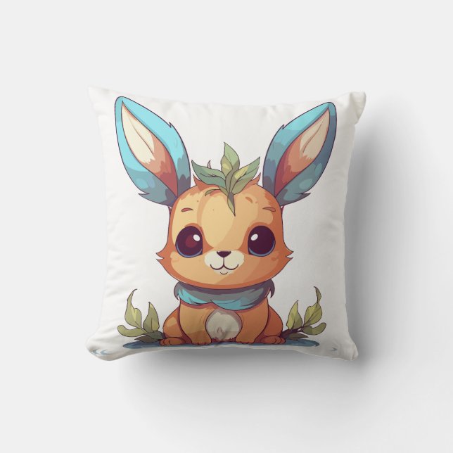 Coussin Blue Bunny (Recto)