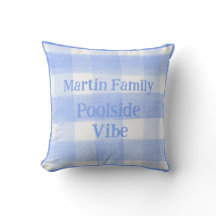 Blue Check Gingham POOLSIDE VIBE