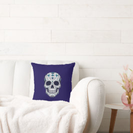 Coussin Blue Monkey Skull