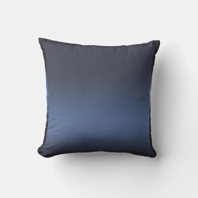 Coussin Blue Navy Sateen Satin brillant Glamour moderne Gl (Recto)
