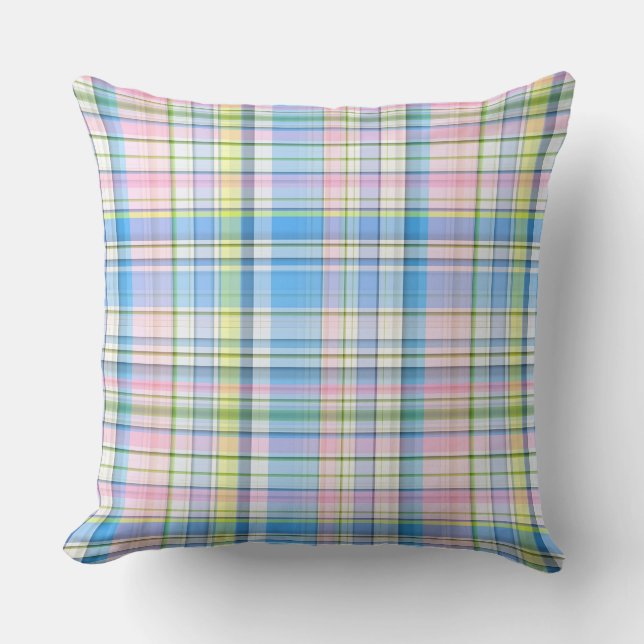 Coussin Blue Pink Yellow (Recto)