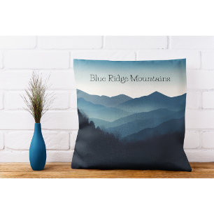 Coussin Blue Ridge Mountains, personnalisable