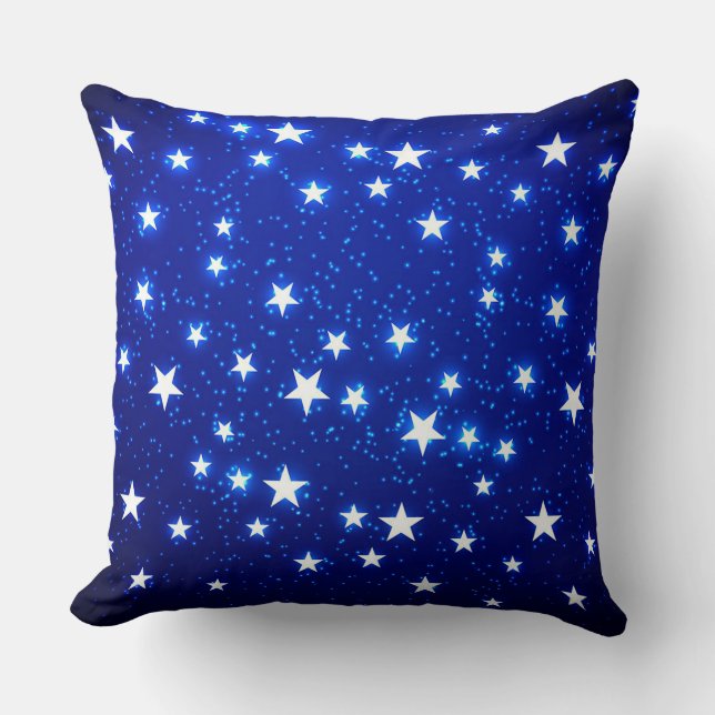 Coussin Blue Stargazer (Recto)