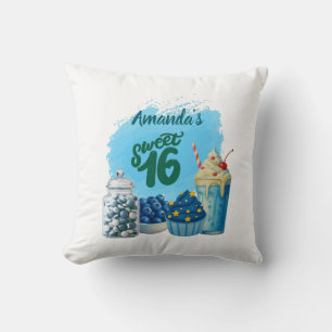 Coussin Blue Sweet Sixteen Pillow