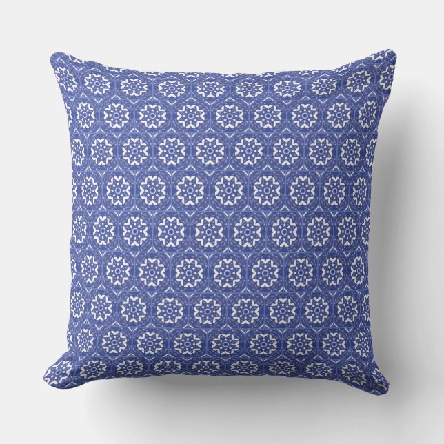 Coussin Blue Tile  (Recto)
