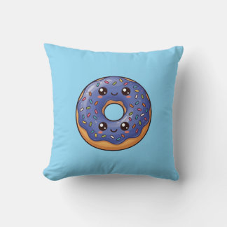 Coussin Blueberry Sprinkle Donut Kawaii Cushion Pillow