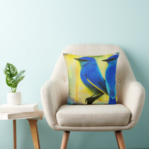 Coussin Bluebird of Happiness Jeu d'oreiller