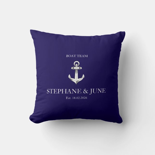 Coussin Boat Crew Team (Recto)