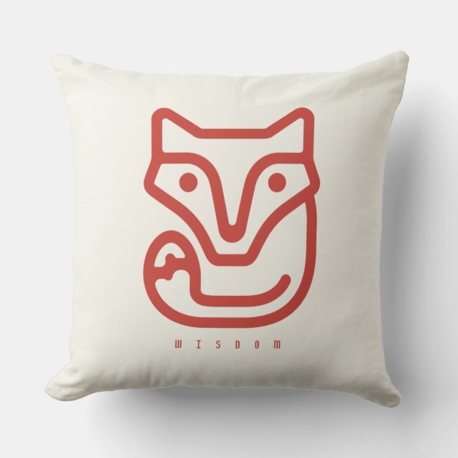 Coussin BOAZ Fox / Curiosity Icon (Recto)